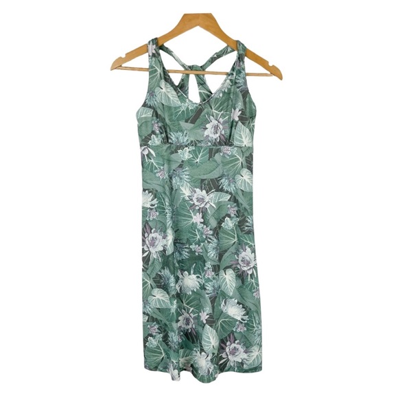 Patagonia Women’s Magnolia Spring Palm Tropical Active Dress Size Small - Picture 2 of 8